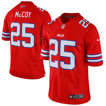 Men's Buffalo Bills LeSean McCoy Nike Red Color Rush Limited Jersey