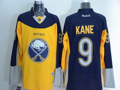 Men's Buffalo Sabres #9 Evander Kane Reebok Gold Alternate Premier Jersey