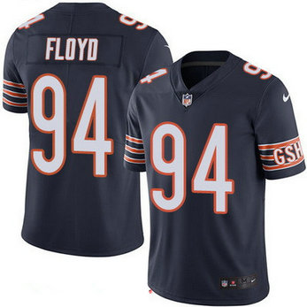 Men's Chicago Bears #94 Leonard Floyd Navy Blue 2016 Color Rush Stitched Jersey