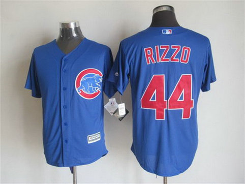 Men's Chicago Cubs #44 Anthony Rizzo Alternate Blue 2015 MLB Cool Base Jersey