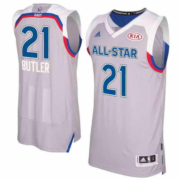 Men's Eastern Conference Jimmy Butler Adidas Gray 2017 NBA All-Star Game Swingman Jersey