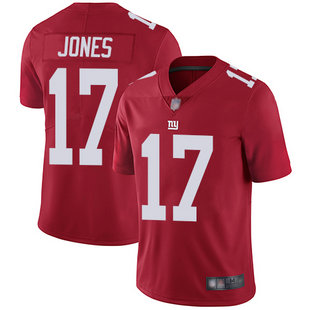 Men's Giants #17 Daniel Jones Red Alternate Stitched Football Vapor Untouchable Limited Jersey