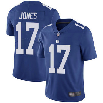 Men's Giants #17 Daniel Jones Royal Blue Team Color Stitched Football Vapor Untouchable Limited Jersey