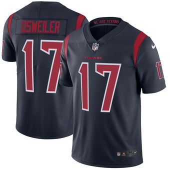 Men's Houston Texans Brock Osweiler Nike Navy Color Rush Limited Jersey