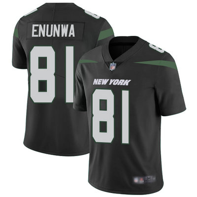 Men's Jets #81 Quincy Enunwa Black Alternate Stitched Football Vapor Untouchable Limited Jersey