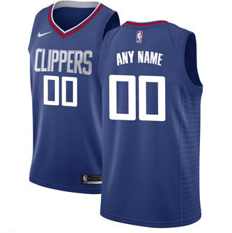 Men's LA Clippers Nike Blue Swingman Custom Icon Edition Jersey