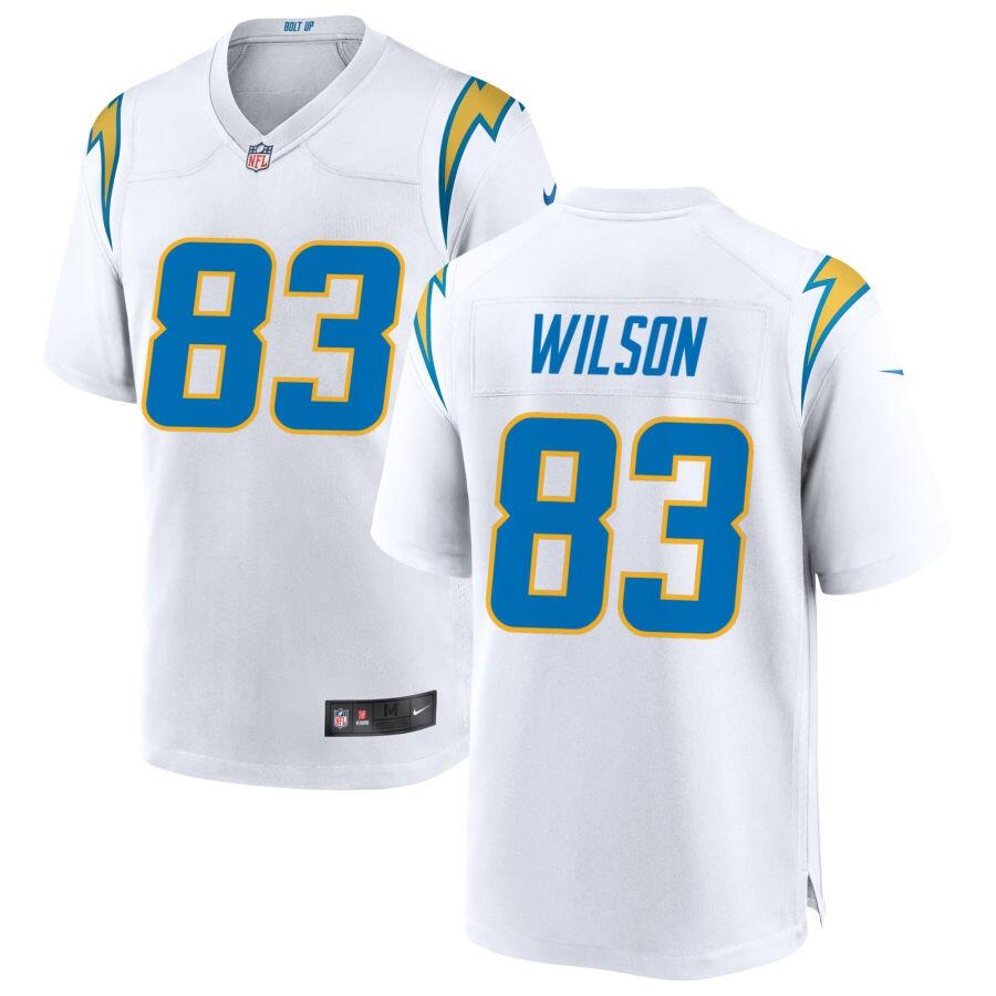 Men's Los Angeles Chargers #83 Pokey Wilson White Stitched Limited Jersey