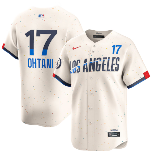 Men's Los Angeles Dodgers Shohei Ohtani Nike Cream 2024 City Connect Limited Player Jersey