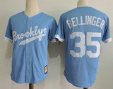 Men's MLB Dodgers 35 Cody Bellinger Blue Cooperstown Collection Throwback Jersey