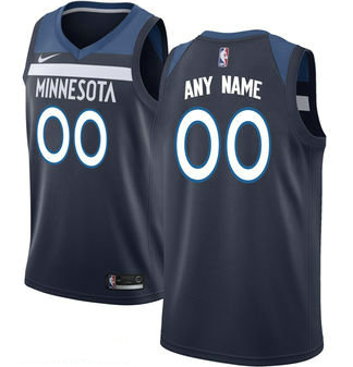 Men's Minnesota Timberwolves Nike Navy Swingman Custom Icon Edition Jersey