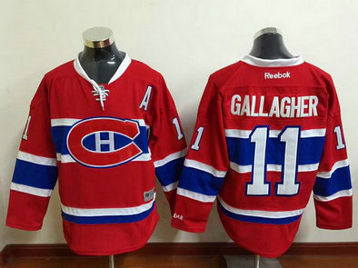 Men's Montreal Canadiens #11 Brendan Gallagher Reebok Red 2015-16 Home Premier NHL Jersey