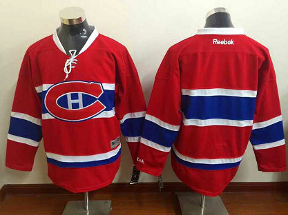 Men's Montreal Canadiens Blank Reebok Red 2015-16 Home Premier NHL Jersey