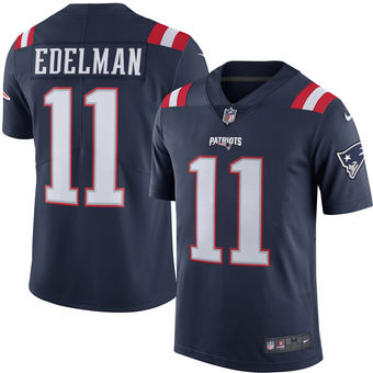 Men's New England Patriots #11 Julian Edelman Nike Navy Color Rush Limited Sticthed Jersey