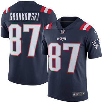 Men's New England Patriots Rob Gronkowski Nike Navy Color Rush Limited Jersey