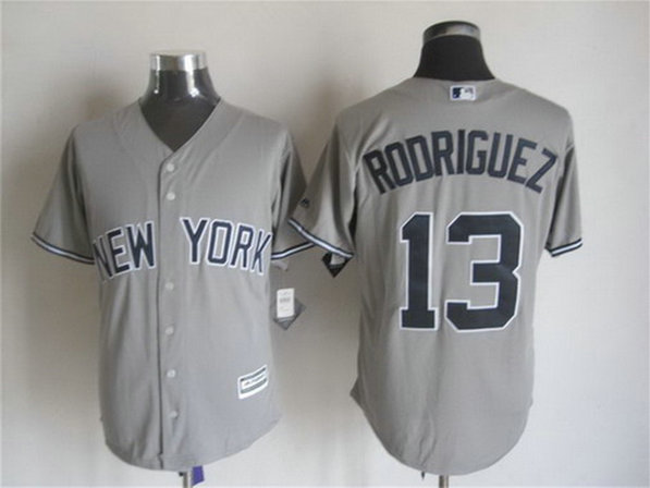 Men's New York Yankees #13 Alex Rodriguez Away Road 2015 MLB Cool Base Jersey