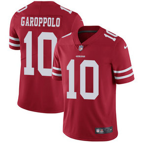 Men's Nike 49ers 10 Jimmy Garoppolo Red Vapor Untouchable Player Limited Jersey
