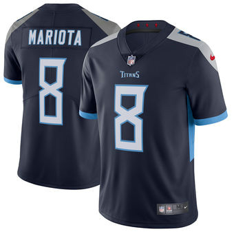 Men's Nike 8 Marcus Mariota Tennessee Titans Navy New 2018 Vapor Untouchable Limited Jersey