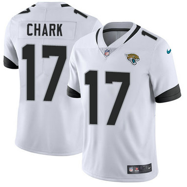 Men's Nike Jacksonville Jaguars #17 DJ Chark White Stitched NFL Vapor Untouchable Limited Jersey