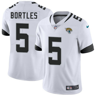 Men's Nike Jacksonville Jaguars #5 Blake Bortles White Stitched NFL Vapor Untouchable Limited Jersey