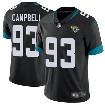 Men's Nike Jacksonville Jaguars #93 Calais Campbell Black Alternate Stitched NFL Vapor Untouchable Limited Jersey