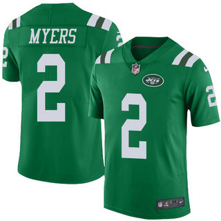 Men's Nike Jets #2 Jason Myers Green Stitched NFL Limited Rush Jersey Men's Nike Jets #2 Jason Myers Green Stitched NFL Limited Rush Jersey