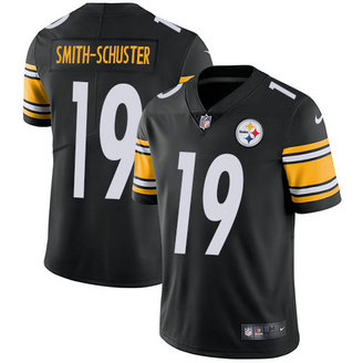 Men's Nike NFL Pittsburgh Steelers #19 JuJu Smith-Schuster Men's Black Vapor Untouchable Limited Home Jersey