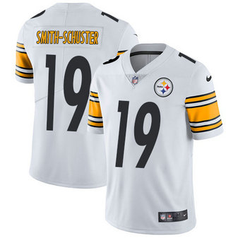 Men's Nike NFL Pittsburgh Steelers #19 JuJu Smith-Schuster Vapor Untouchable Road Limited White Jersey