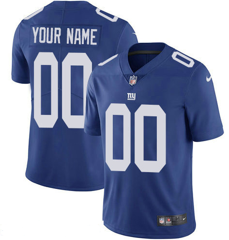Men's Nike New York Giants Customized Alternate Vapor Untouchable Custom Limited NFL Jersey Blue