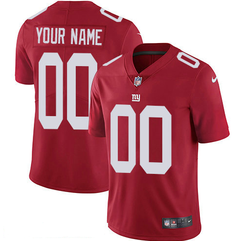 Men's Nike New York Giants Customized Alternate Vapor Untouchable Custom Limited NFL Jersey Red