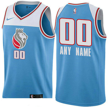Men's Nike Sacramento Kings Customized Authentic Blue NBA City Edition Jersey