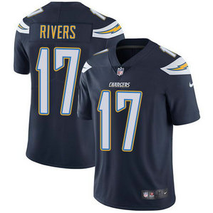 Men's Nike San Diego Chargers #17 Philip Rivers Navy Blue Team Color Stitched NFL Vapor Untouchable Limited Jersey