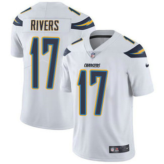 Men's Nike San Diego Chargers #17 Philip Rivers White Stitched NFL Vapor Untouchable Limited Jersey