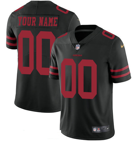 Men's Nike San Francisco 49ers Customized Vapor Untouchable Custom Limited NFL Jersey Black