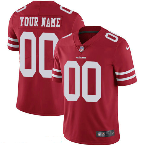 Men's Nike San Francisco 49ers Customized Vapor Untouchable Custom Limited NFL Jersey Red