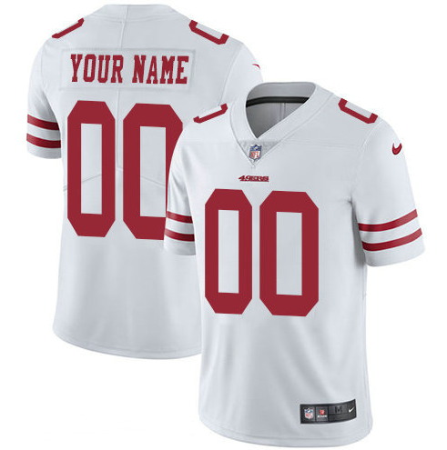 Men's Nike San Francisco 49ers Customized Vapor Untouchable Custom Limited NFL Jersey White