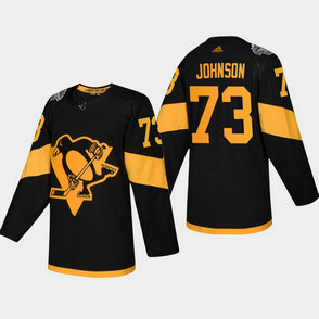 Men's Penguins #73 Jack Johnson Coors Light 2019 Stadium Series Black Authentic Jersey