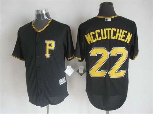 Men's Pittsburgh Pirates #22 Andrew McCutchen Alternate Black 2015 MLB Cool Base Jersey