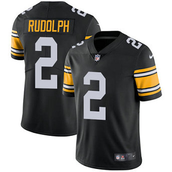 Men's Pittsburgh Steelers #2 Mason Rudolph Black Alternate Nike Stitched NFL Vapor Untouchable Limited Jersey