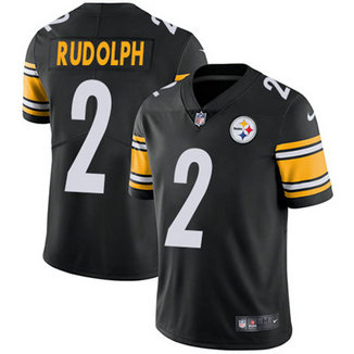 Men's Pittsburgh Steelers #2 Mason Rudolph Black Team Color Stitched Nike NFL Vapor Untouchable Limited Jersey