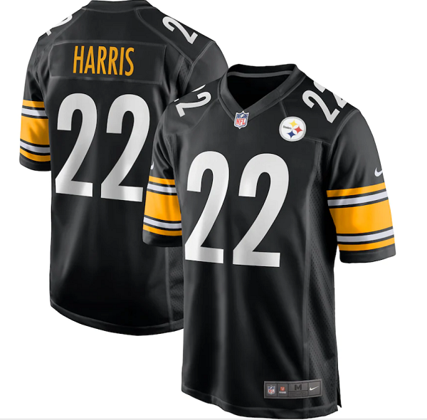 Men's Pittsburgh Steelers #22 Najee Harris Nike Black 2021 NFL Draft First Round Pick Limited Jersey
