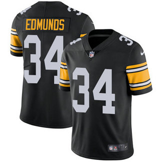 Men's Pittsburgh Steelers #34 Terrell Edmunds Black Alternate Nike Stitched NFL Vapor Untouchable Limited Jersey