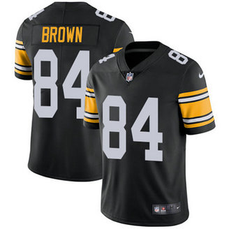 Men's Pittsburgh Steelers #84 Antonio Brown Black Alternate Nike Stitched NFL Vapor Untouchable Limited Jersey