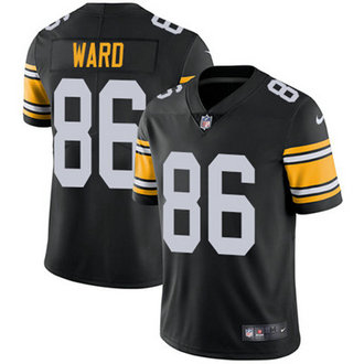 Men's Pittsburgh Steelers #86 Hines Ward Black Alternate Nike Stitched NFL Vapor Untouchable Limited Jersey