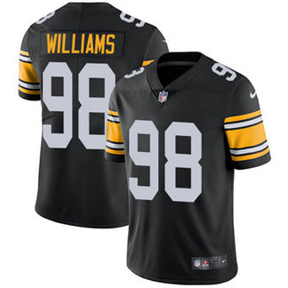 Men's Pittsburgh Steelers #98 Vince Williams Black Alternate Nike Stitched NFL Vapor Untouchable Limited Jersey