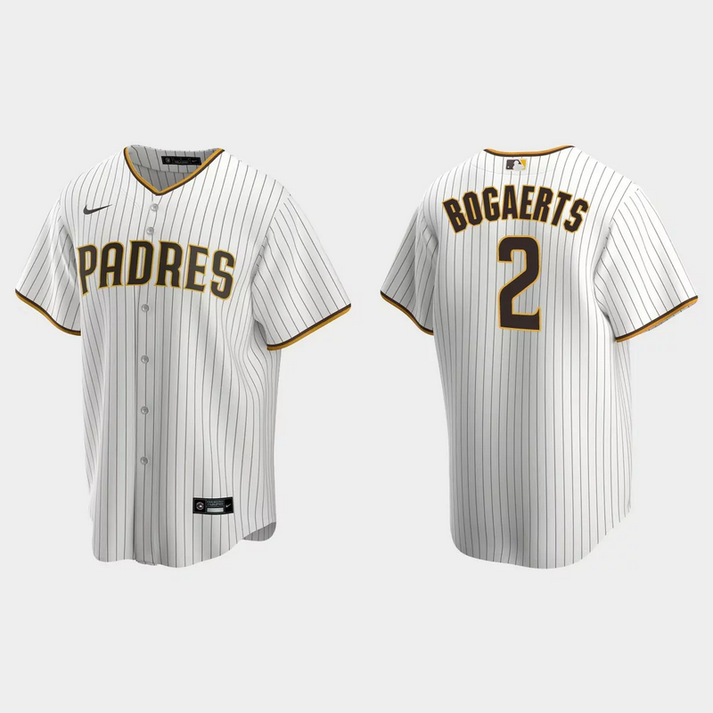 Men's San Diego Padres #2 Xander Bogaerts White Cool Base Stitched Jersey