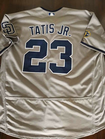 Men's San Diego Padres #23 Fernando Tatis Jr.Grey Flexbase Authentic Collection Stitched Baseball Jersey
