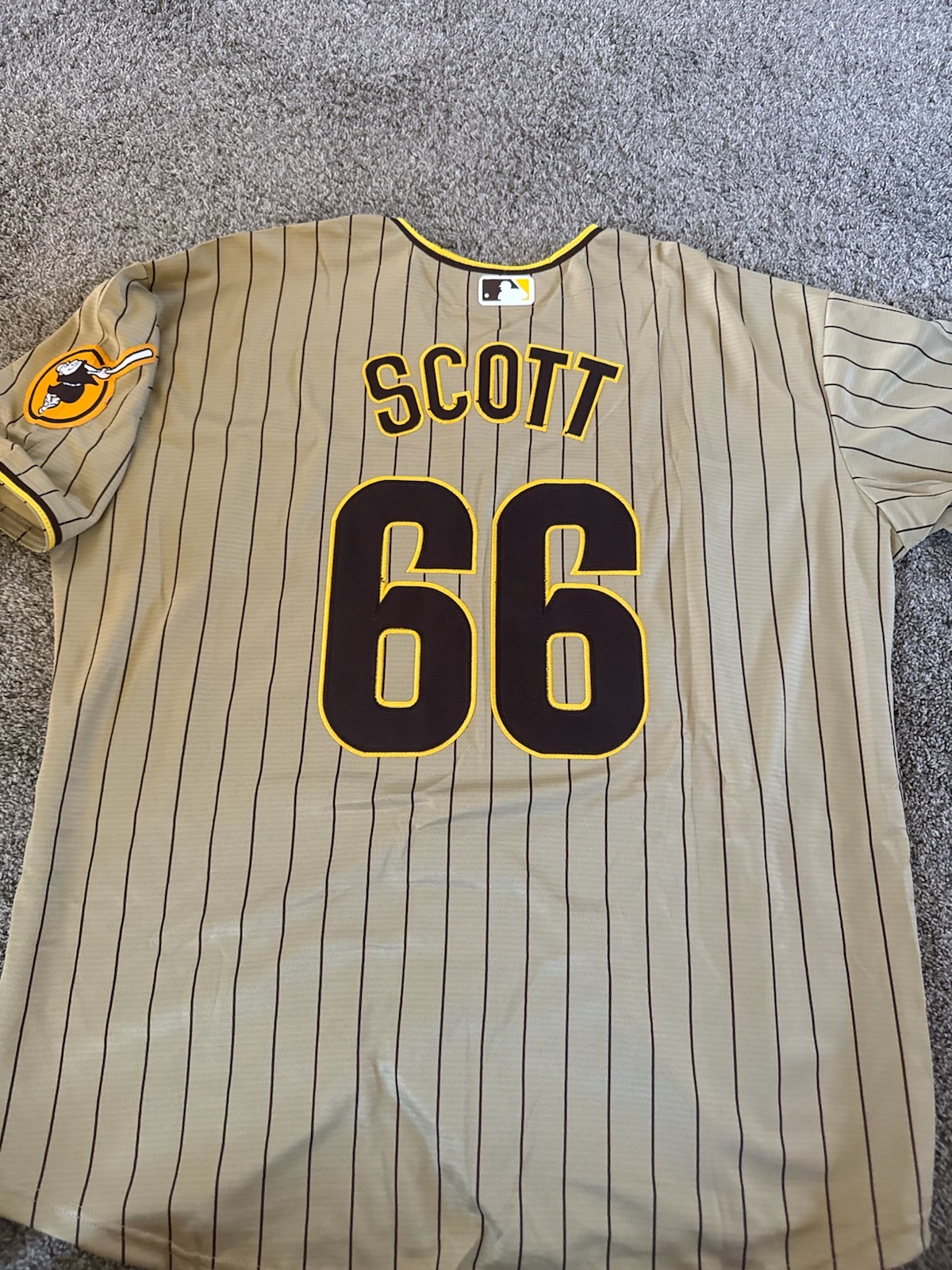 Men's San Diego Padres Nike 66 Scott brown jersey