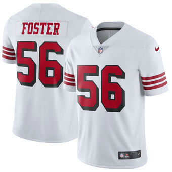 Men's San Francisco 49ers #56 Reuben Foster Nike White Color Rush Vapor Untouchable Limited Player Jersey
