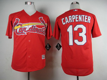 Men's St. Louis Cardinals #13 Matt Carpenter Red 2015 MLB Cool Base Jersey