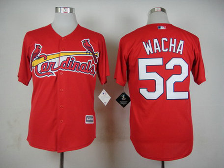 Men's St. Louis Cardinals #52 Michael Wacha Red 2015 MLB Cool Base Jersey